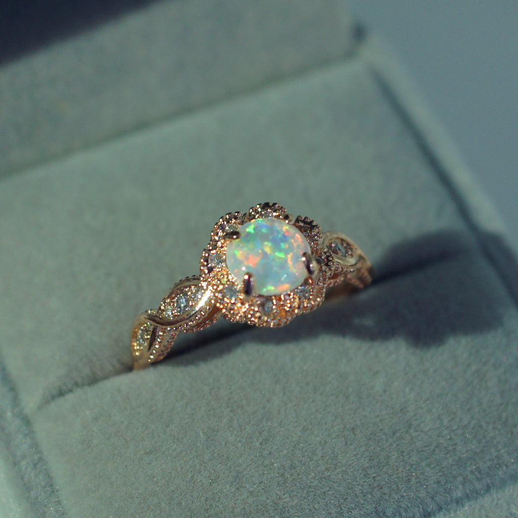 Opel-Ring Modeschmuck Opalring Damen