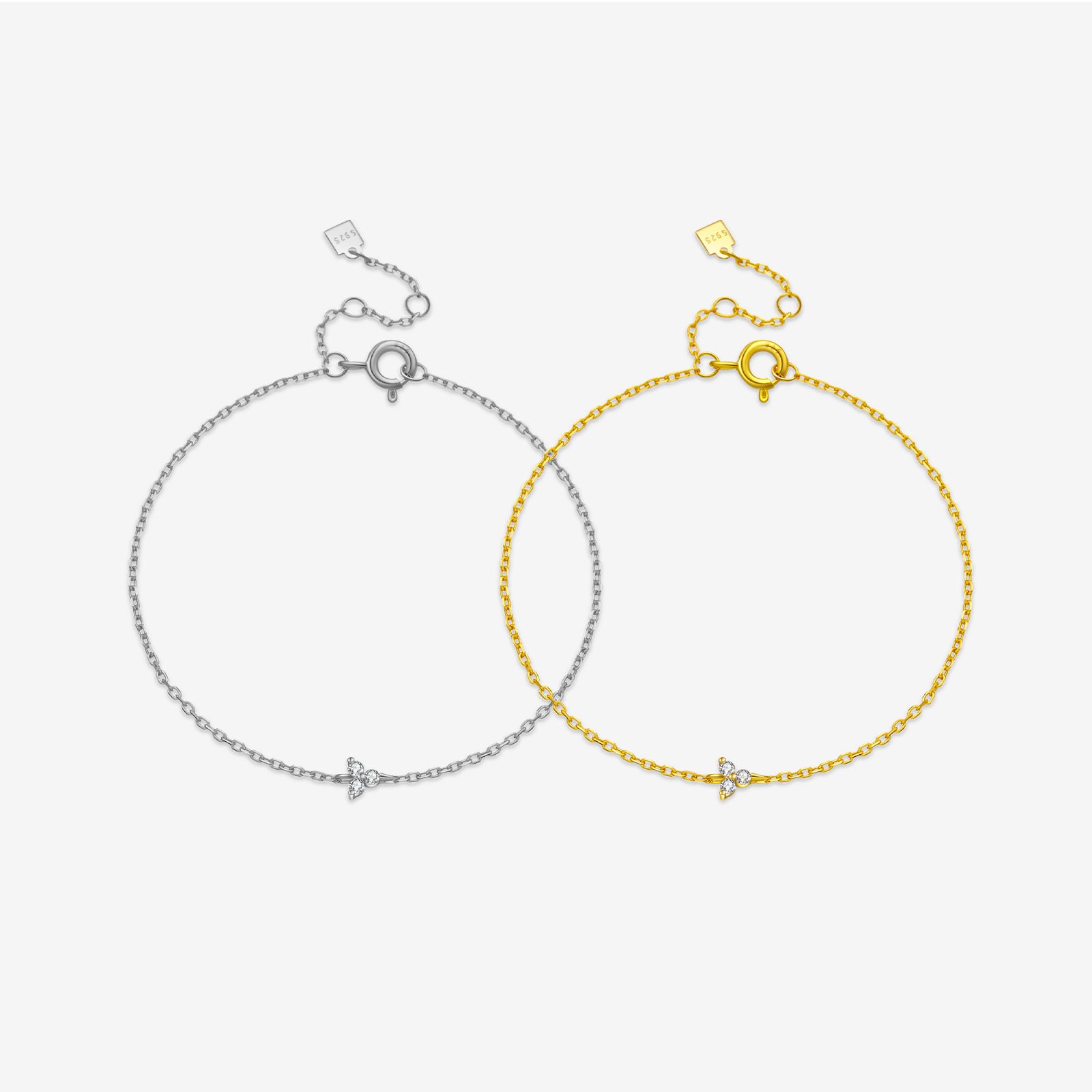 925 Sterling Silver Bracelet Women's Simple All-match Slim Chain