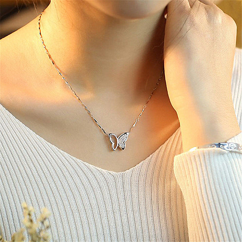 Schmetterlings-Juwelenanhänger Tanz Schmetterlingshalskette Schmuck