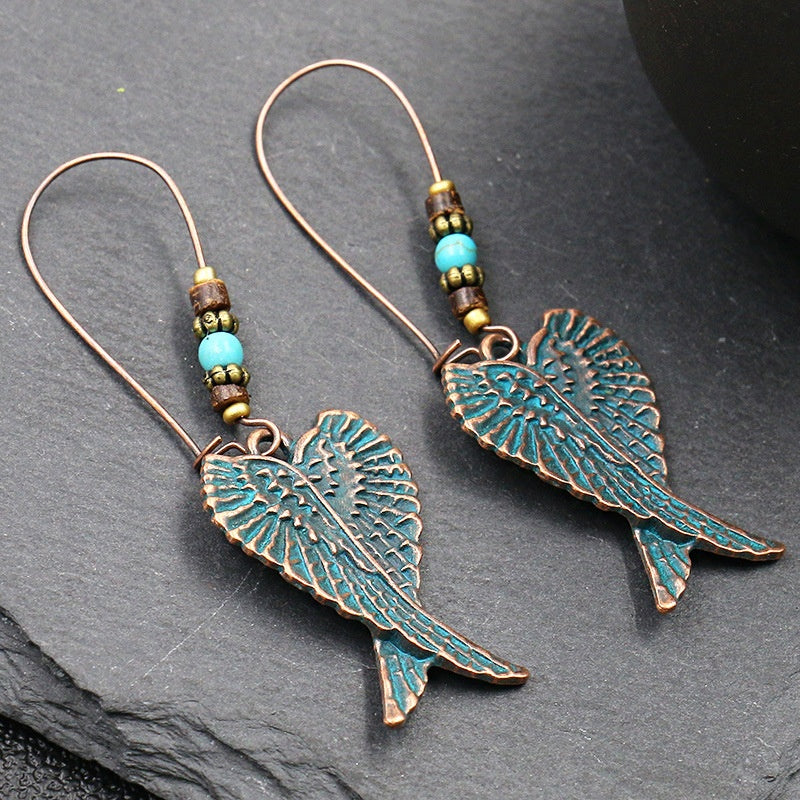 Creative Flower Fashion Retro Alloy Round Earrings
