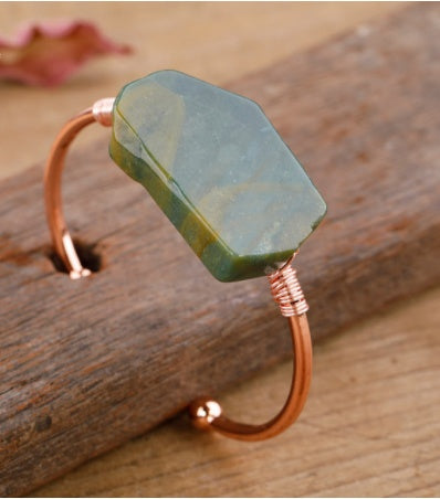 Armbänder mit rauen Steinen Weihnachtsarmbänder Schmuckgeschenke