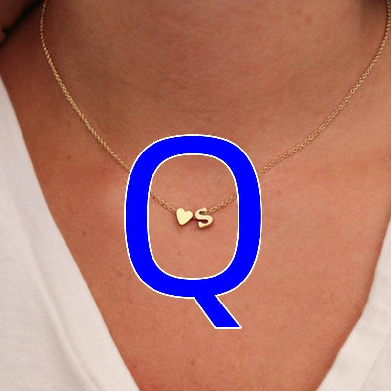 Fashion Exquisite Initial Gold And Silver Clavicle Chain