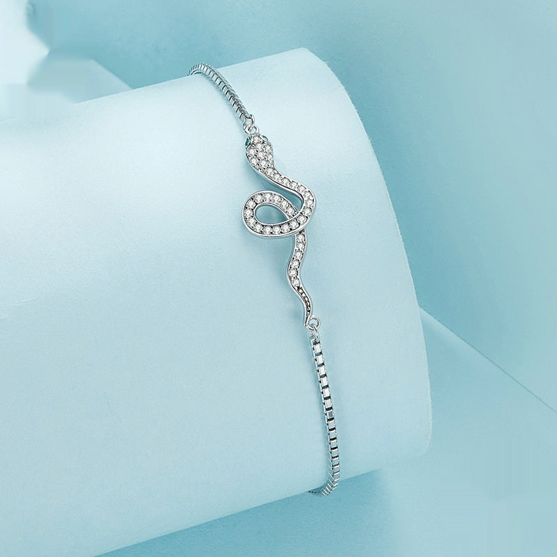 Armband Sterling Silber S925 Weißgold plattiert Armband