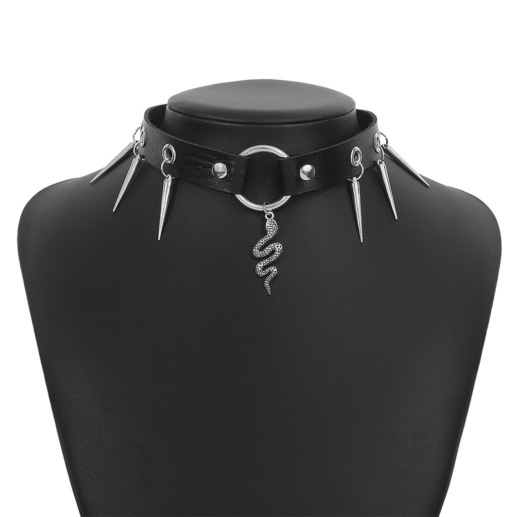 Joyas de moda, collar punk personalizado de serpiente