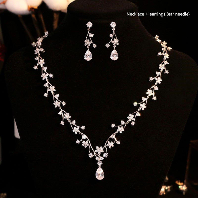 Ohrringe Brautknoten Hochzeitsschmuck Bankettkleid Schmuck