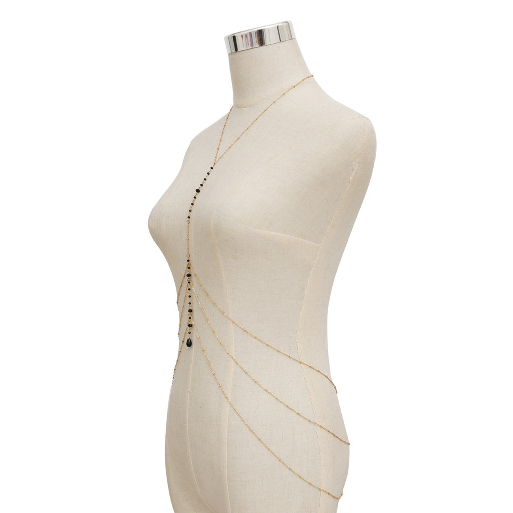 Simple personality tassel body chain