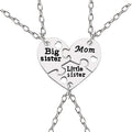 Collar sencillo de corazón Big Lil Sis Mamá Rendy