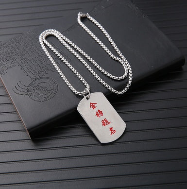 Hiphop pendant titanium steel chain pendant for men and women