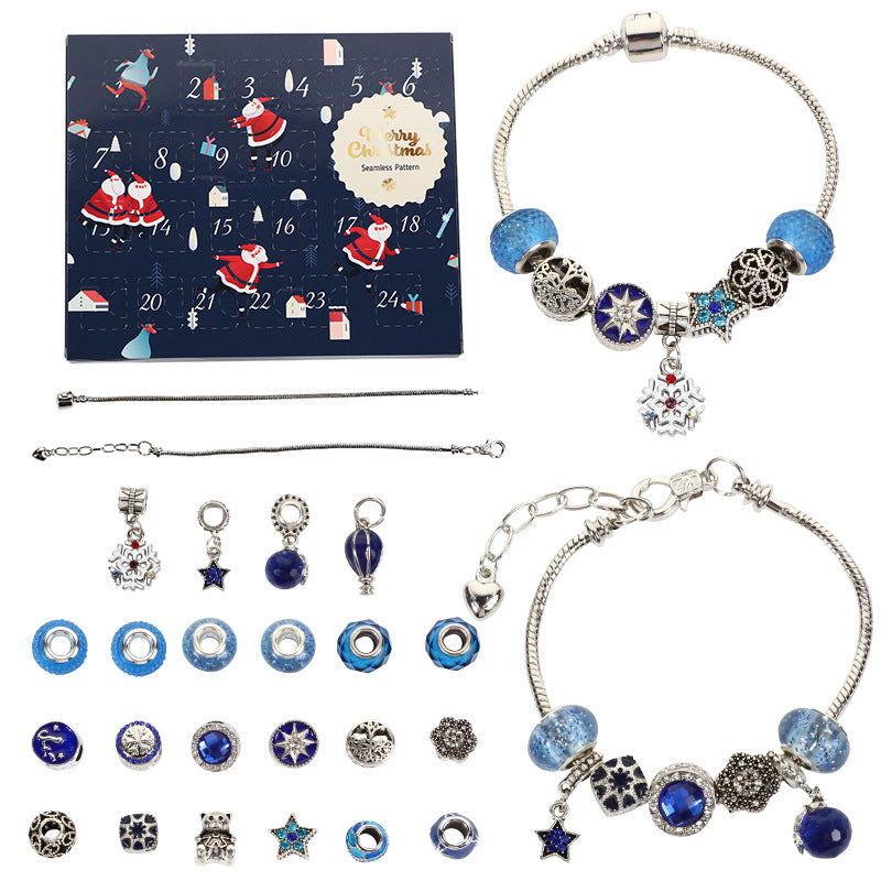 Weihnachtsarmband Perlen Geschenkbox Schmuckset