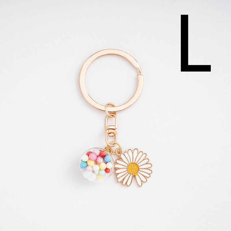 Llavero de Corazón de Niña de Dibujos Animados, Adorno Simple para Bolsa de Joyería