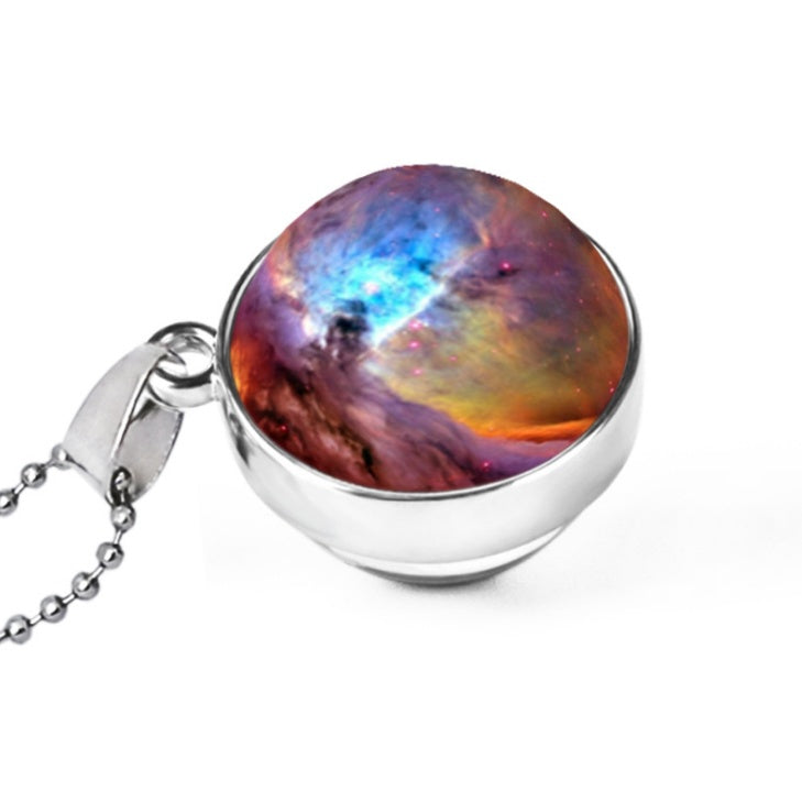 Hemisphäre doppelseitige Galaxie Sternenhimmel Edelsteinkette