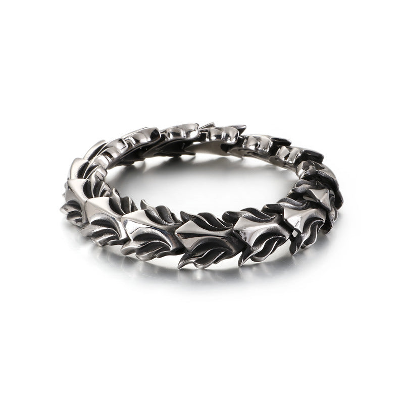 Personality Stainless Steel Keel Titanium Steel Bracelet