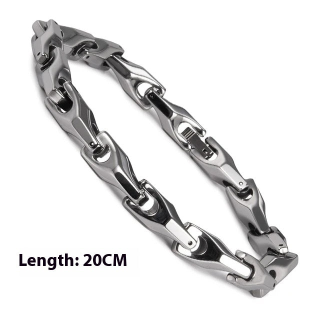 Fashion Polished Solid Color Tungsten Steel Bracelet
