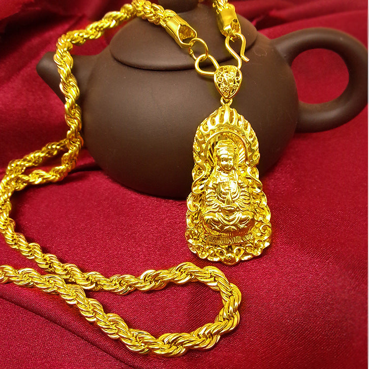 Hanfseil-Goldkette