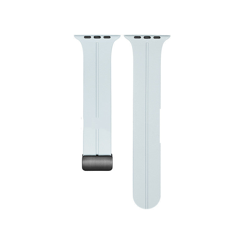 Magnetic Suction Folding Buckle Silicone Watch Band