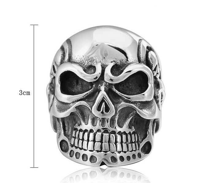 Punk Gothic Rock Persönlichkeit Taro Titanstahl Guss Herrenring