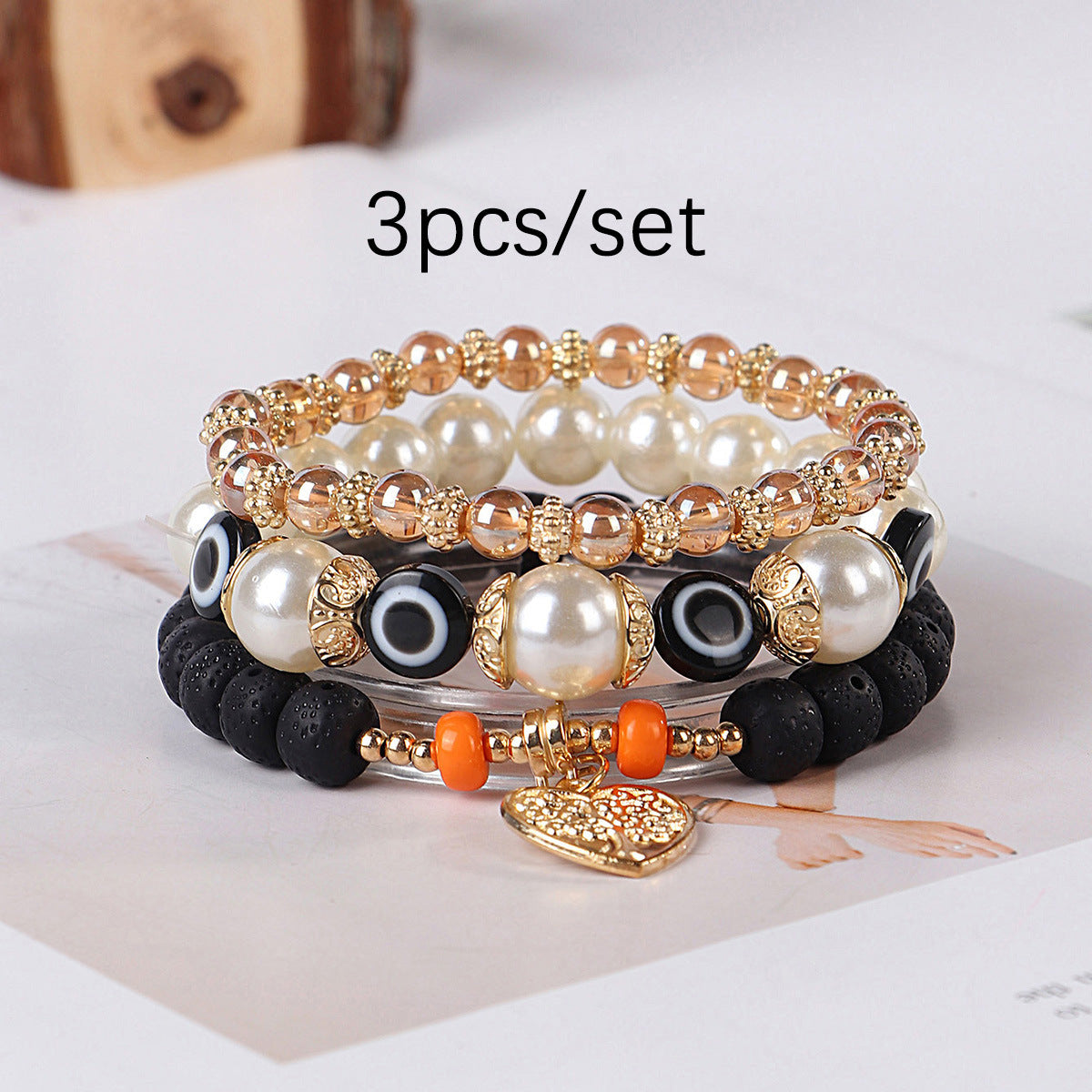 Pulsera con colgante Árbol de la Vida Ojo Bohemio