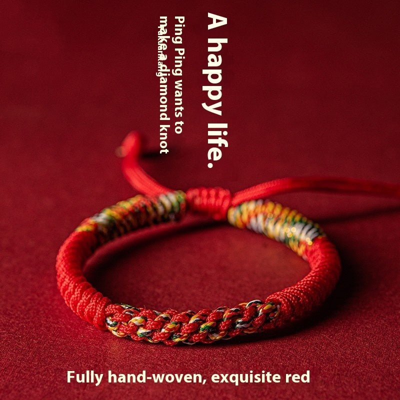 Dorje-Knot Ausziehbar Tierjahr Rotes Seil Armband