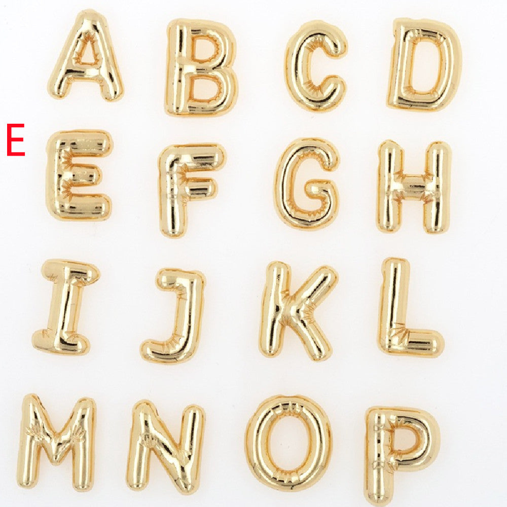 Glossy Letters Copper Pendant Necklace