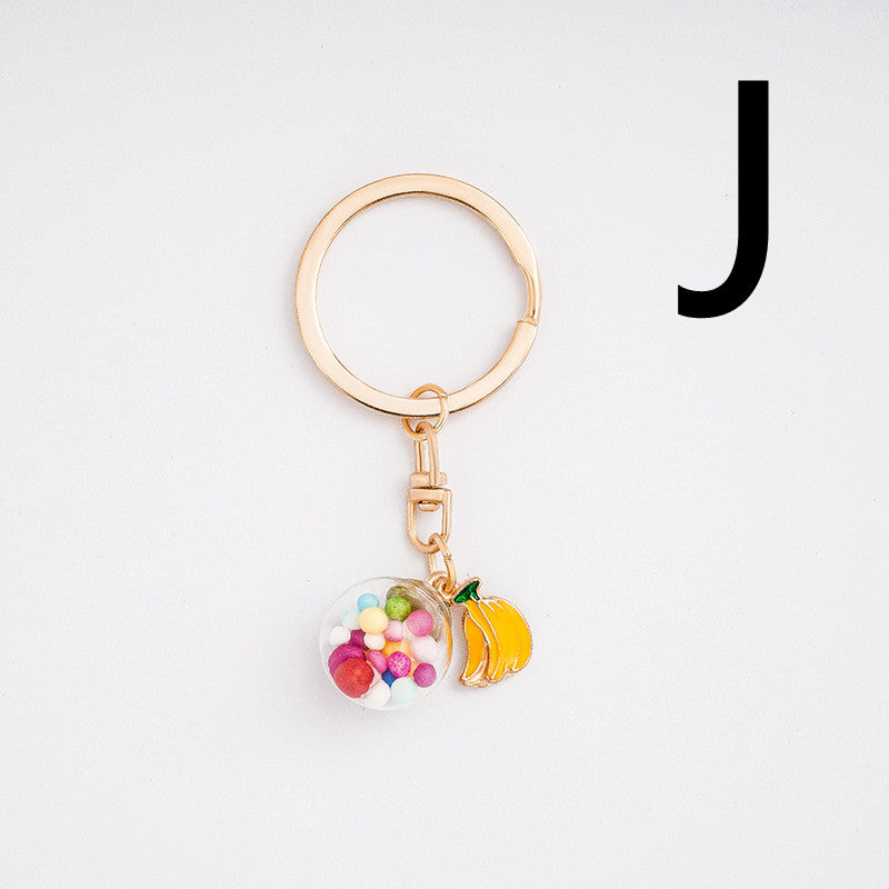 Llavero de Corazón de Niña de Dibujos Animados, Adorno Simple para Bolsa de Joyería