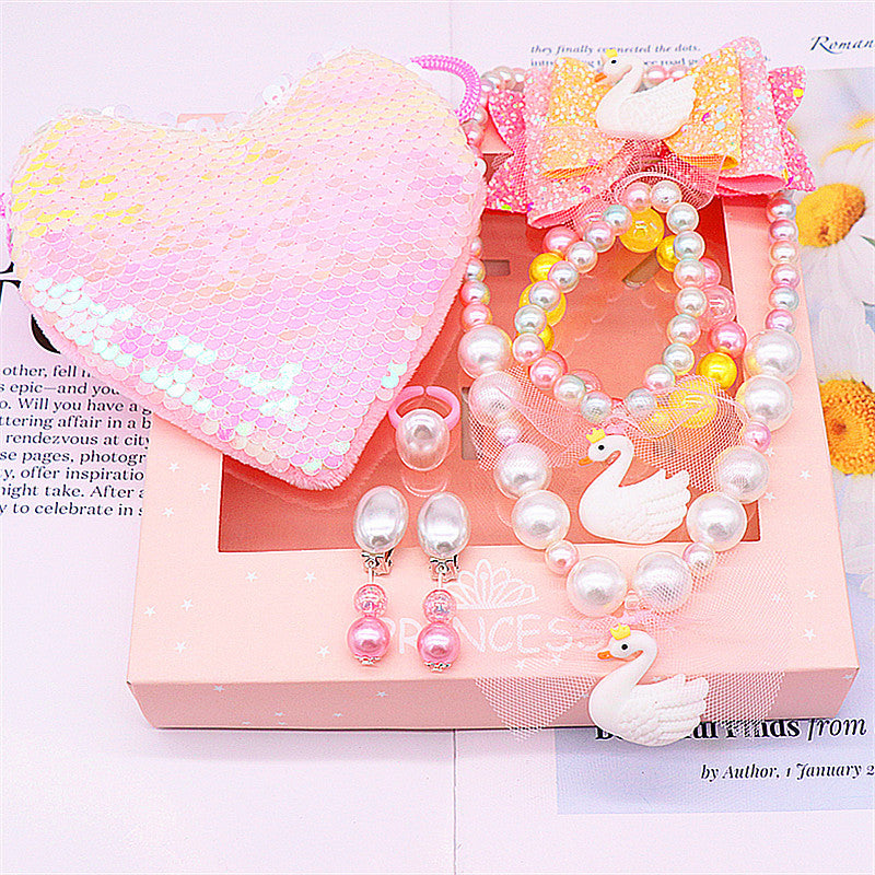 Kinder Meerjungfrau-Halskette-Armband-Schmuckset
