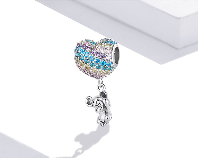 Fashion Love Ballon Kleiner Koala Silberanhänger