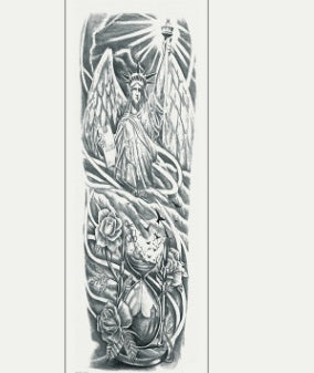Pegatina de tatuaje impermeable para brazo completo