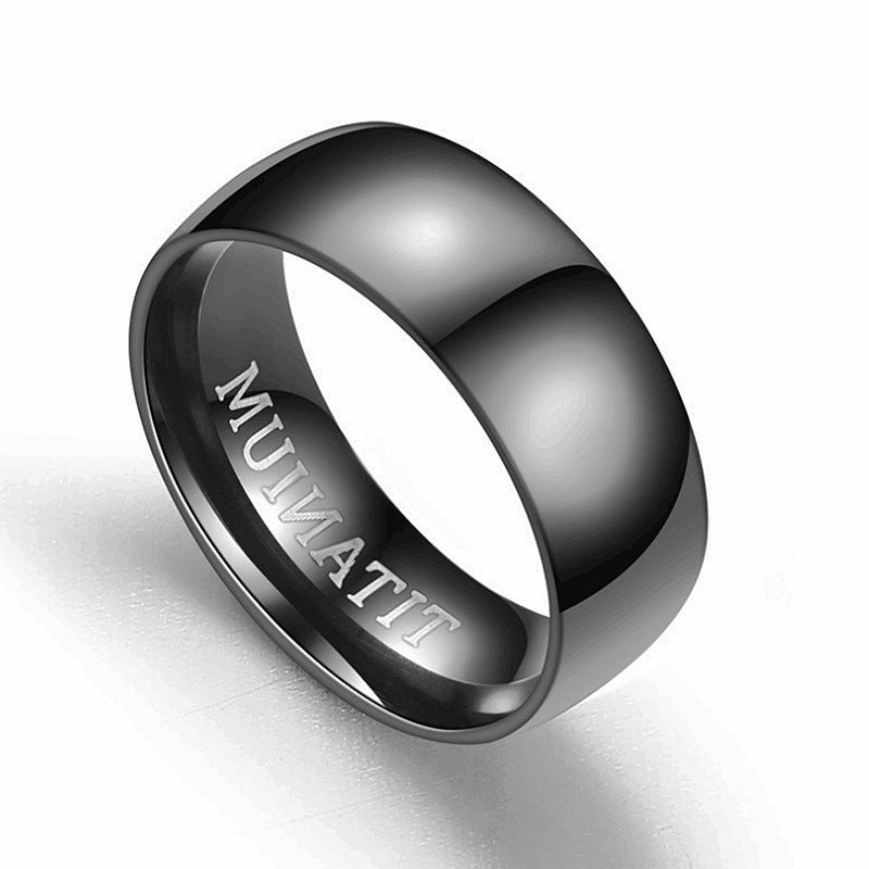 TITANIUM Titanstahlring Herren
