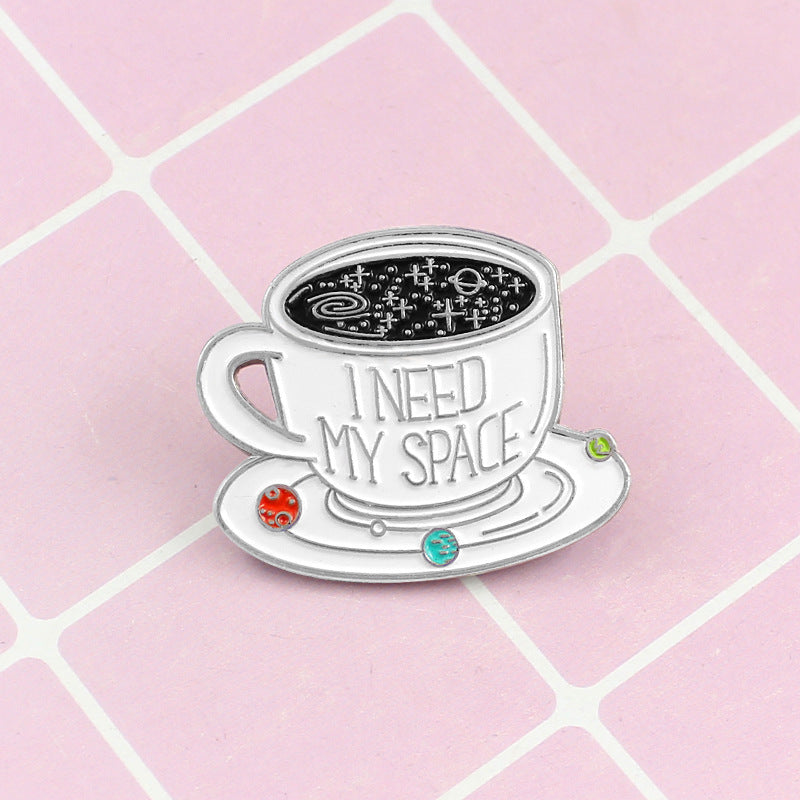Kreative Brosche Kaffeetasse