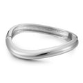 Pulsera asimétrica de aleación de zinc irregular de alto grado