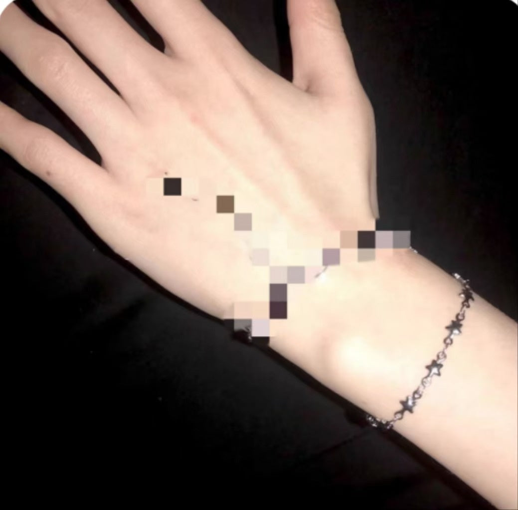Star Chain Y2g Hot Girl Stainless Steel Fashionable Twin Bracelet Niche