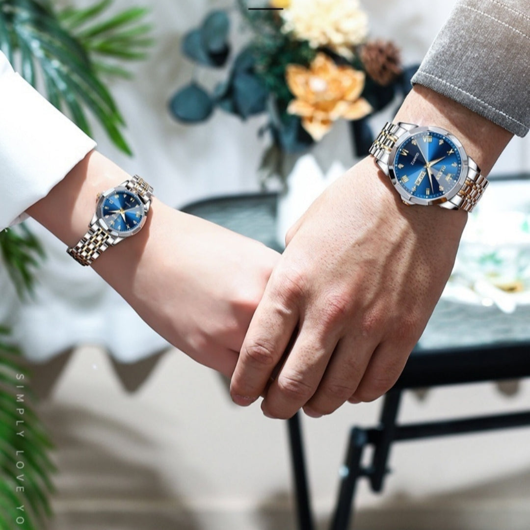 Quarzuhr Valentinstagsgeschenk Pärchenuhr Herren