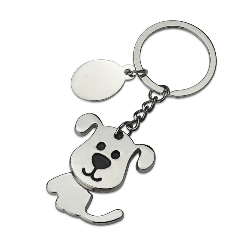 Creativo llavero de perro que mueve la cabeza, adorno colgante para coche, regalos de apertura de tienda de mascotas