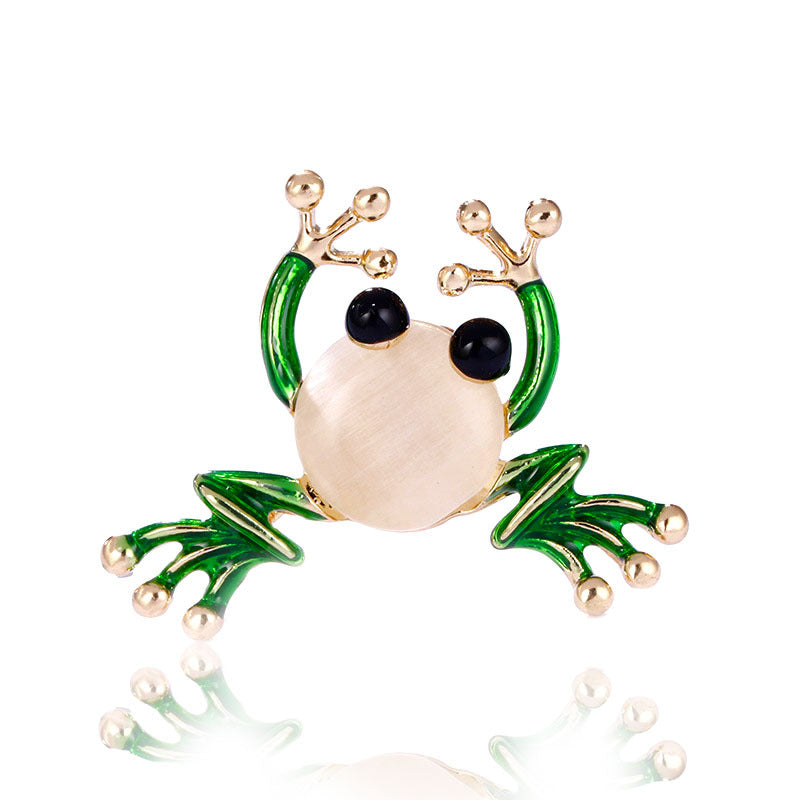 Broche de rana vintage