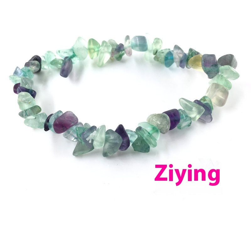 Pulsera de grava para mujer con personalidad y diseño irregular de moda