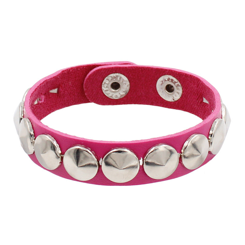 Pulsera de cuero para mujer, tendencias de moda casual