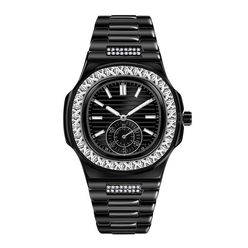 Relojes de regalo de lujo de aleación con diamantes para hombre