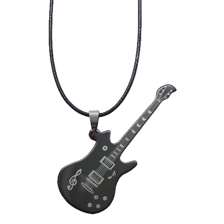 Edelstahl Gitarrenanhänger Persönlichkeits-Paargeschenk Schmuck
