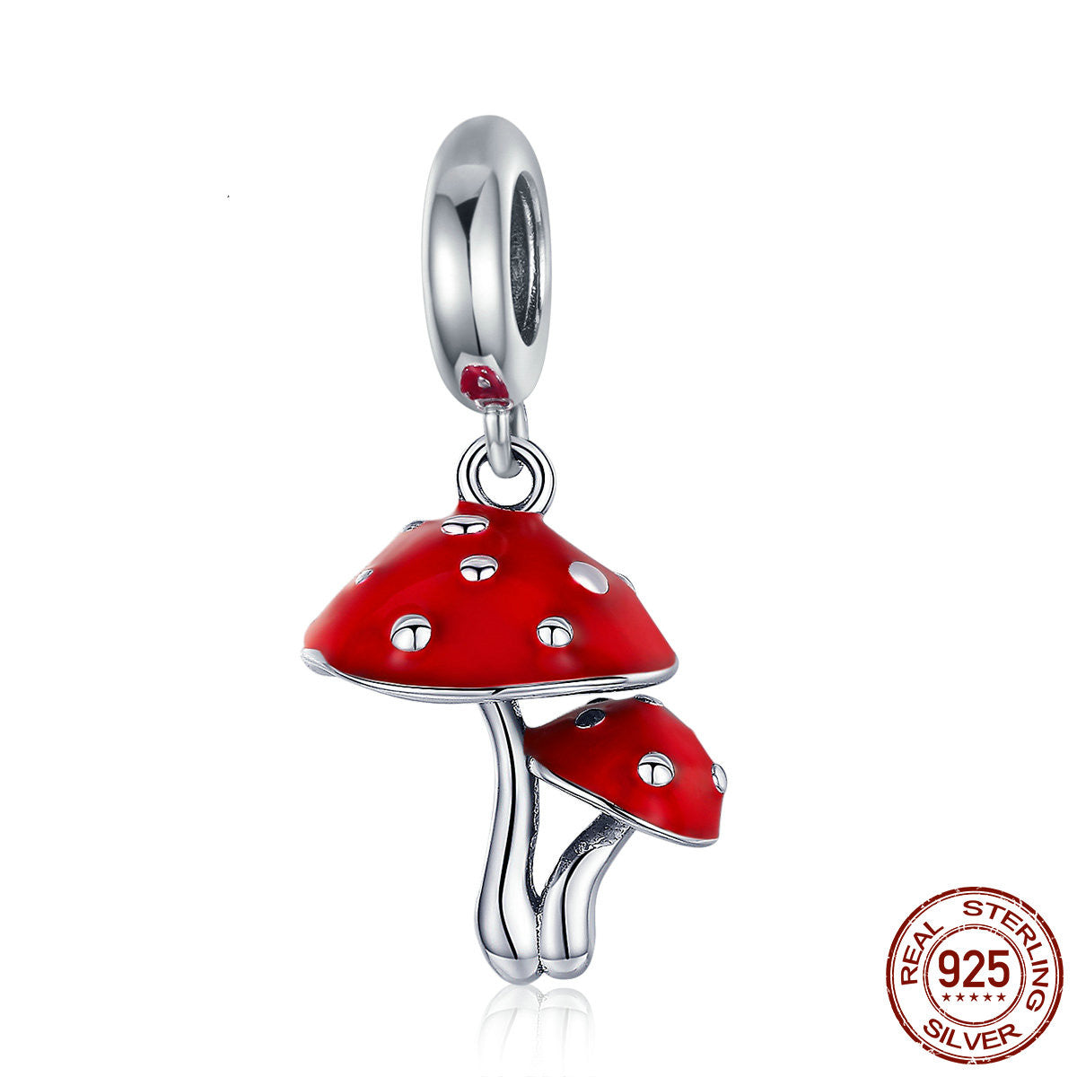 Schmuck Pilz Silber Anhänger Mode DIY