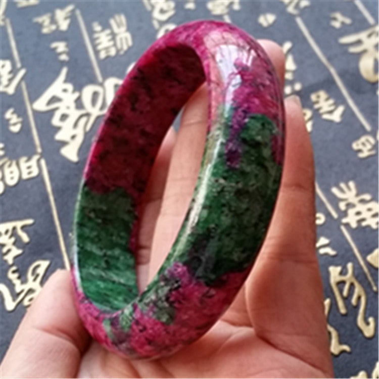Jade-Pfirsichblüte Jade Seiko poliert Pflaumenblüte Jade Rot und Grün Schatz Pfirsichblüte Jade Armband