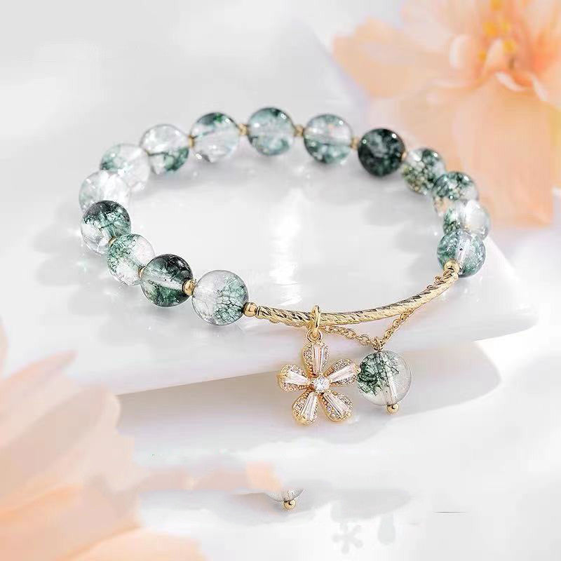 Pequeño diseño simple y próspero, pulsera de cristal con cuentas para una exitosa carrera