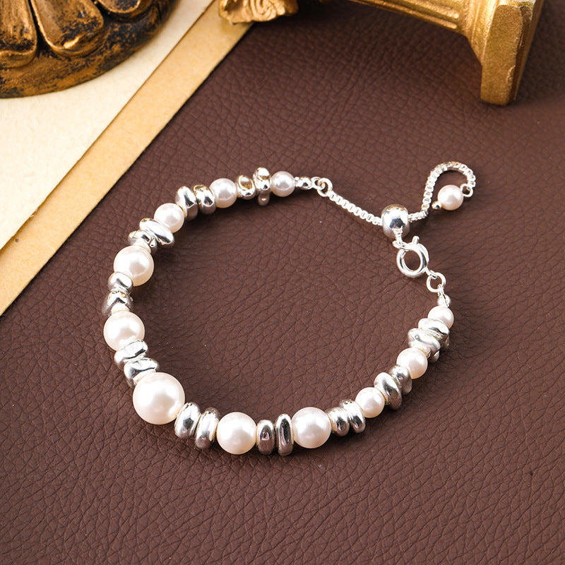 Schlichtes Temperament Öltröpfchenglasur Blumen Schmetterling Perlenarmband