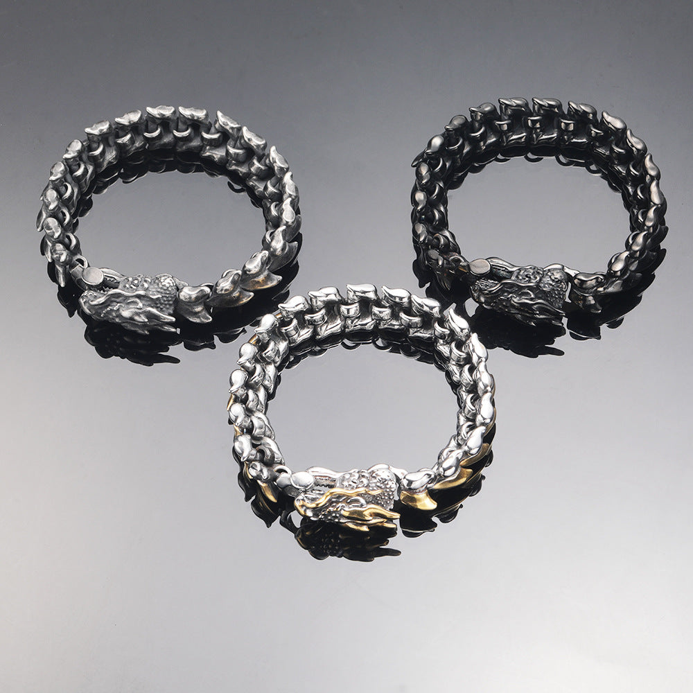 Fashion Punk Keel Titanium Steel Men's Bracelet