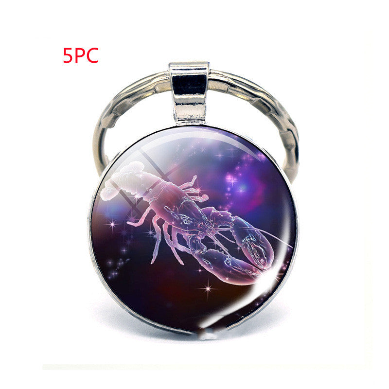 Llavero de los Doce Signos del Zodiaco, Regalo de Cumpleaños