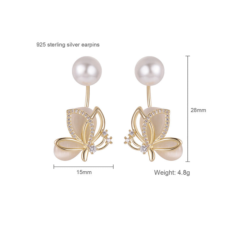 Pendientes de Mariposa de Ópalo para Mujer