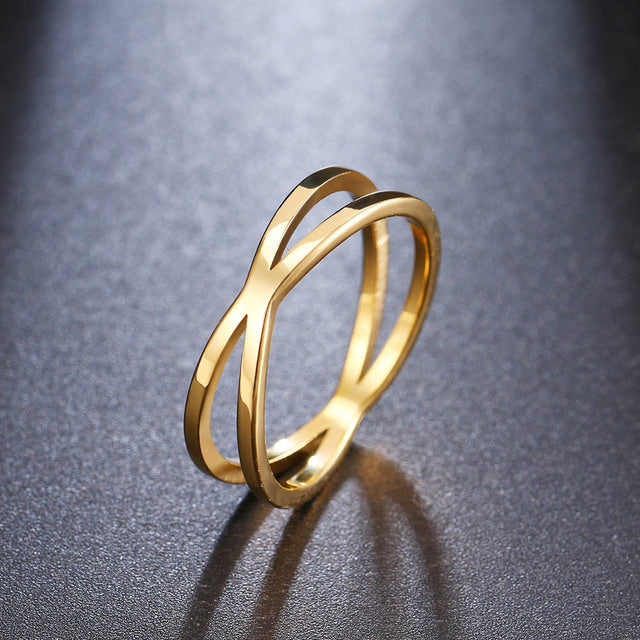 Anillos de oro estilo vintage bohemio con cruces para mujer para boda