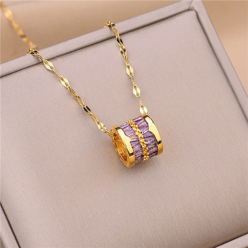 18K Titanium Steel Ladies Clavicle Chain Jewelry