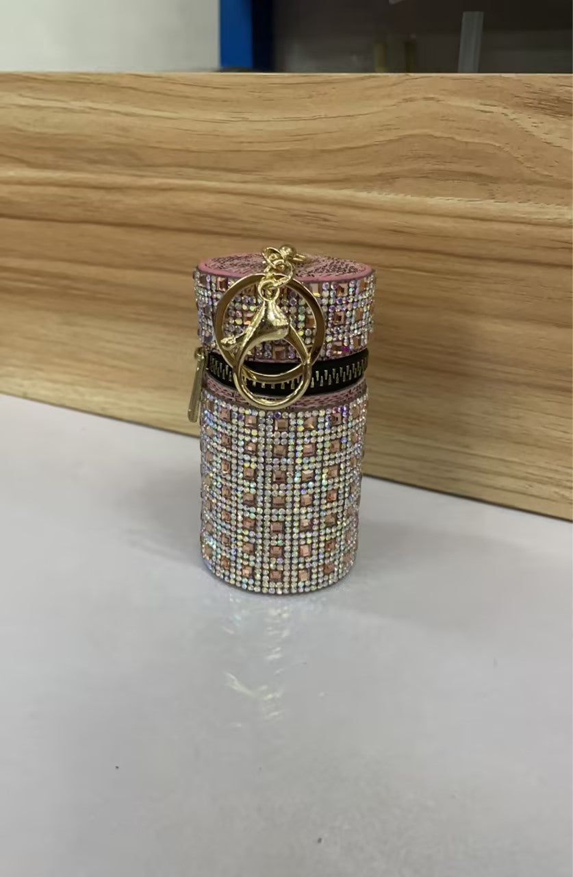 Silk Scarf Keychain Storage Mini