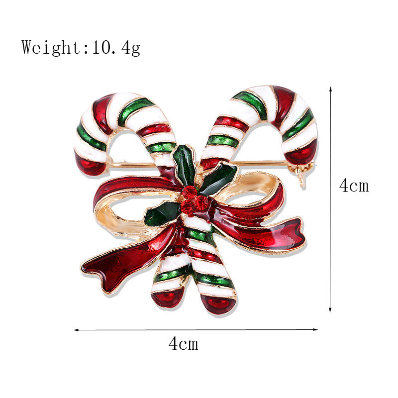 Damenmode schlichte geometrische Weihnachtsbrosche