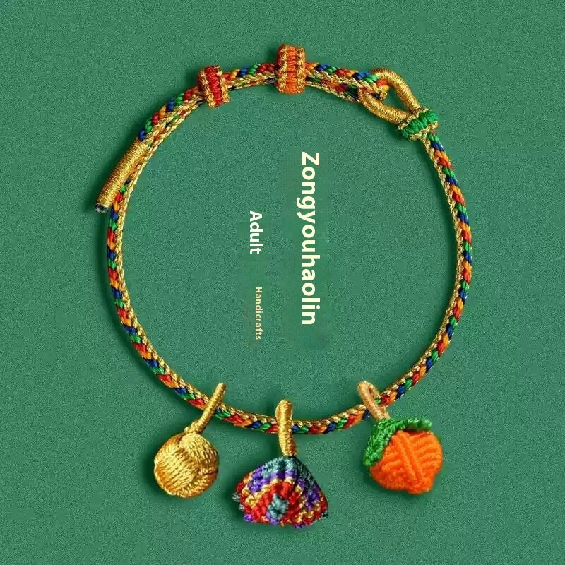 Dragon Boat Festival Colorful Rope Hand Weaving Bracelet